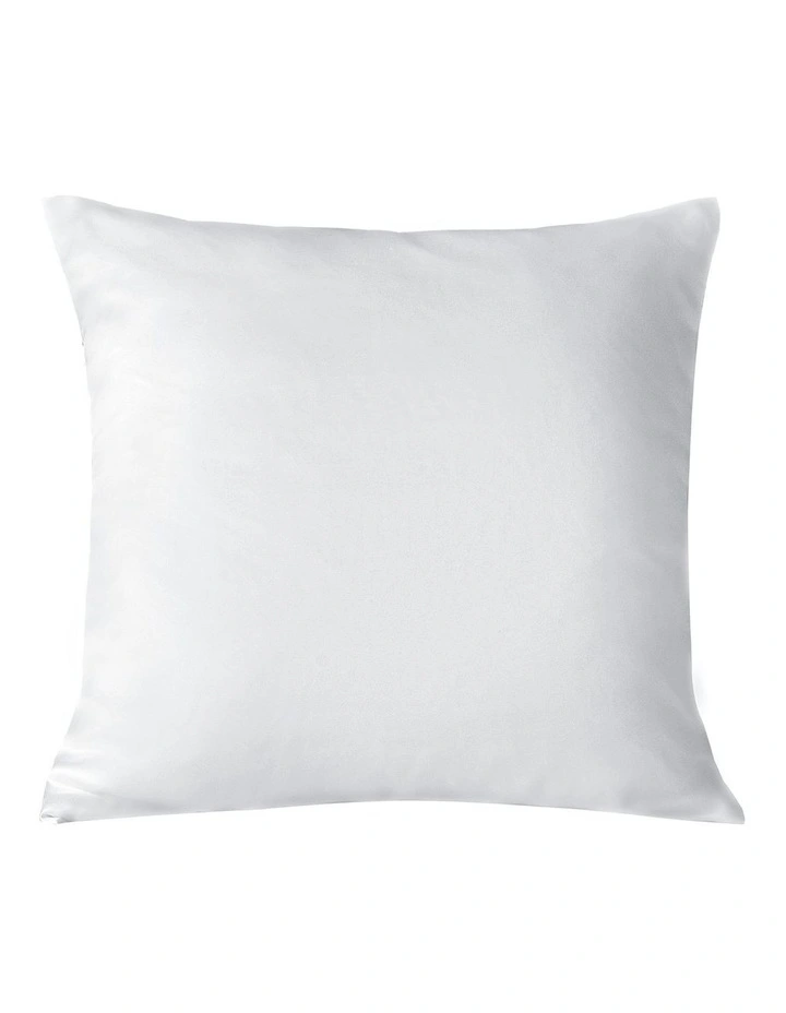 Matte Satin Euro Pillowcase in White image 3