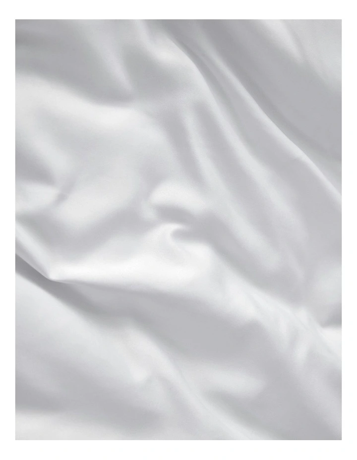 Matte Satin Euro Pillowcase in White image 4