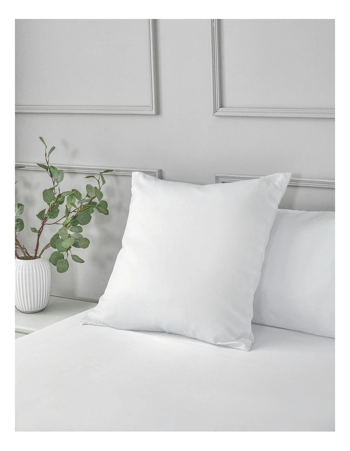 Matte Satin Euro Pillowcase in White image 6