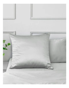 Matte Satin Euro Pillowcase in Grey