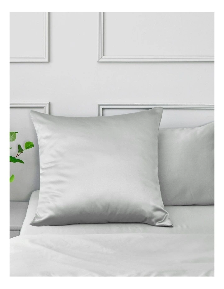Matte Satin Euro Pillowcase in Grey image 1
