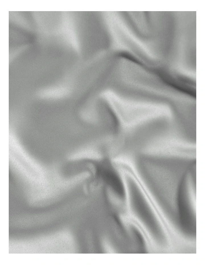 Matte Satin Euro Pillowcase in Grey image 4