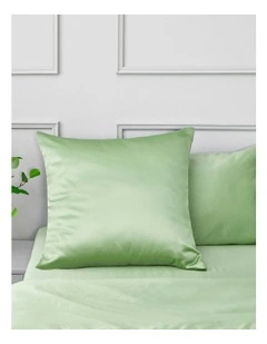 Matte Satin Euro Pillowcase in Sage