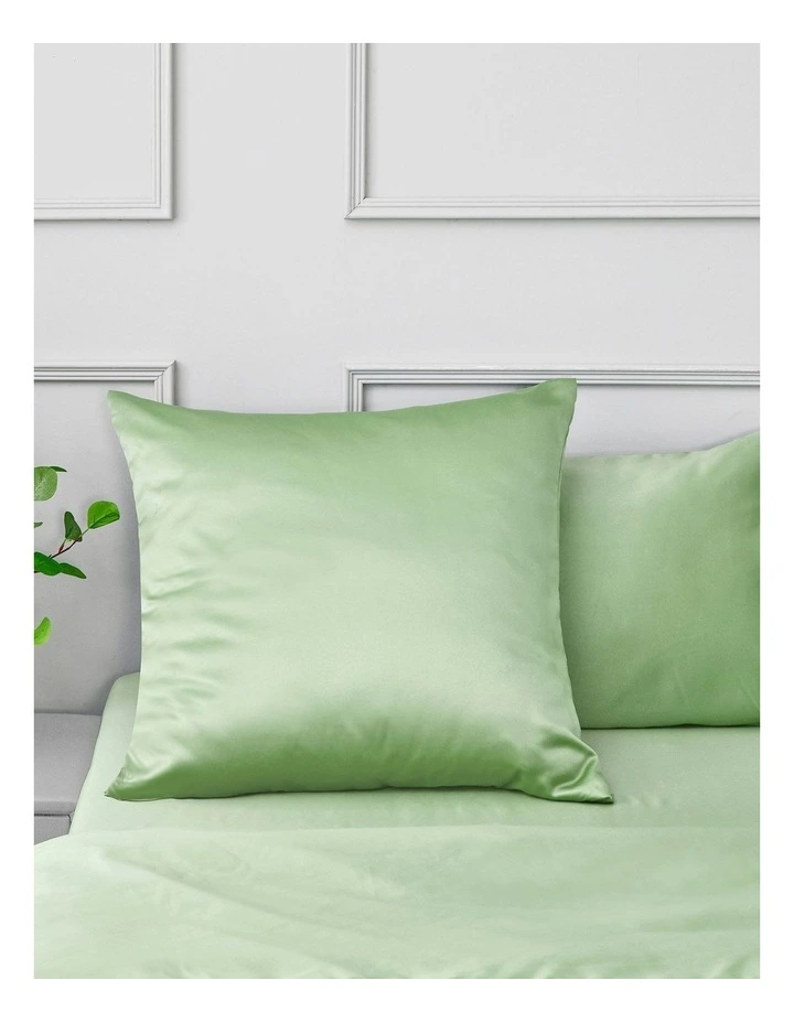 Matte Satin Euro Pillowcase in Sage image 1