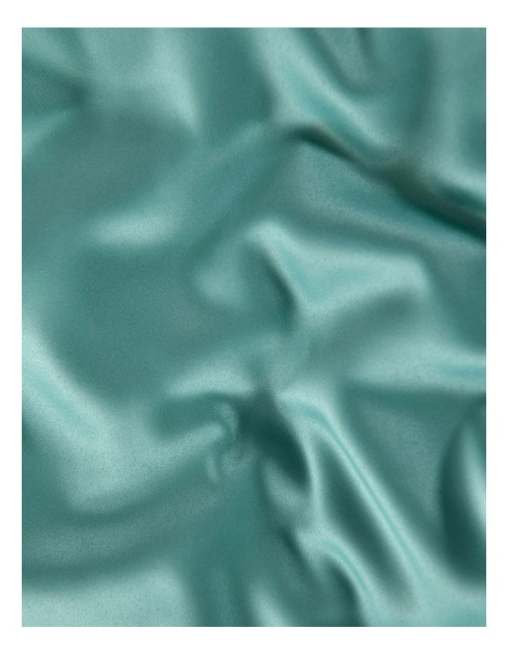 Matte Satin Euro Pillowcase in Duckegg image 4
