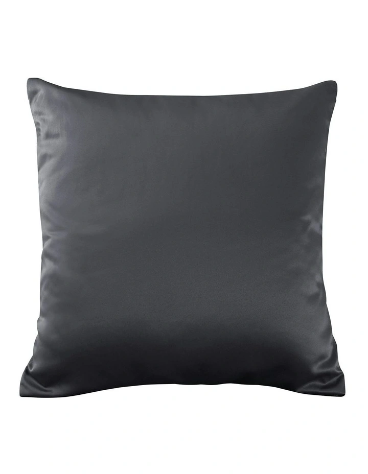 Matte Satin Euro Pillowcase in Charcoal image 3