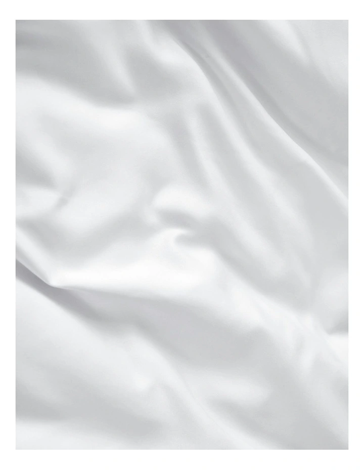 Matte Satin Standard Pillowcase Twin Pack in White image 4