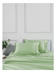 Matte Satin Standard Pillowcase 2 Pack in Sage
