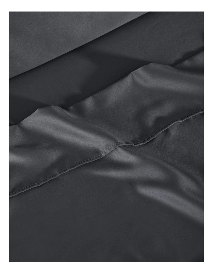 Matte Satin Sheet Set in Charcoal image 3