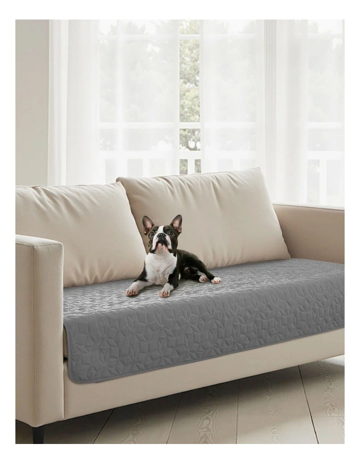 Sofur Waterproof Dog 2 Seater Couch Cover Protector 76x178cm in Grey image 1