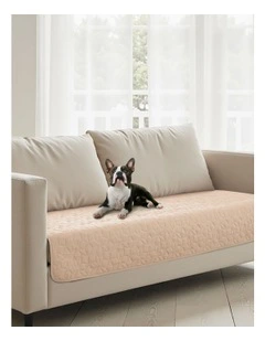 Sofur Waterproof Dog 2 Seater Couch Cover Protector 76x178cm in Oat
