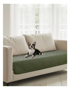 Sofa Waterproof Dog 2 Seater Couch Cover Protector 76x178cm in Olive