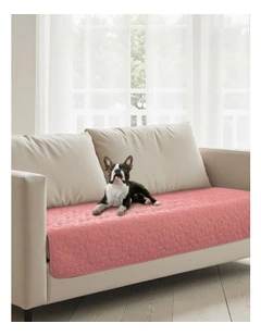 Sofa Waterproof Dog 2 Seater Couch Cover Protector 76x178cm in Pink