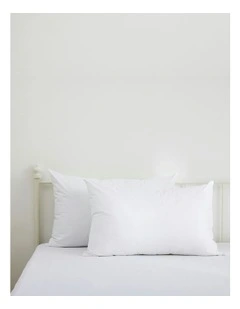 Soft Touch Waterproof Standard Pillow Protectors Twin Pack in White