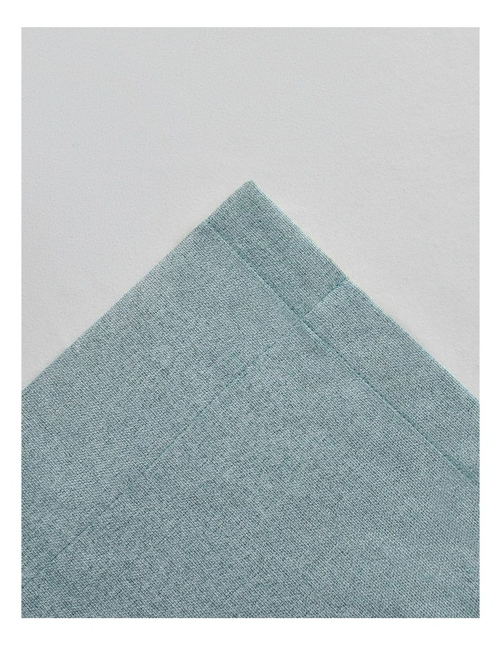 Bennett Faux Linen Blockout S-Fold Curtain in Dusty Blue image 5