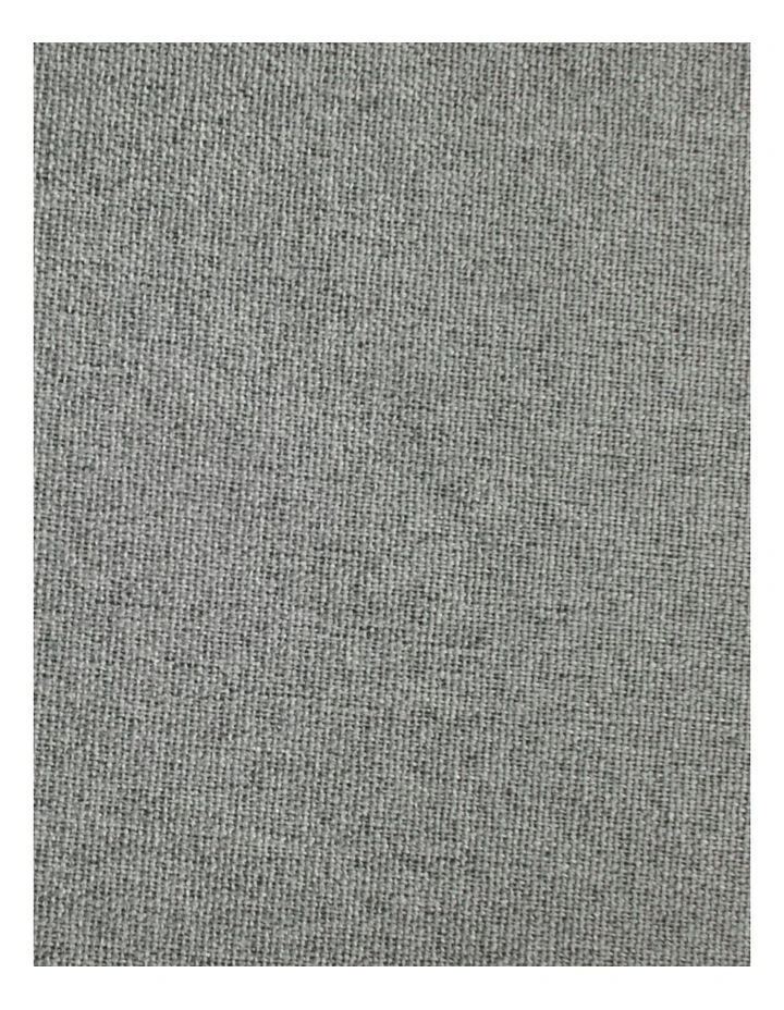 Bennett Faux Linen Blockout S-Fold Curtain in Steel image 6