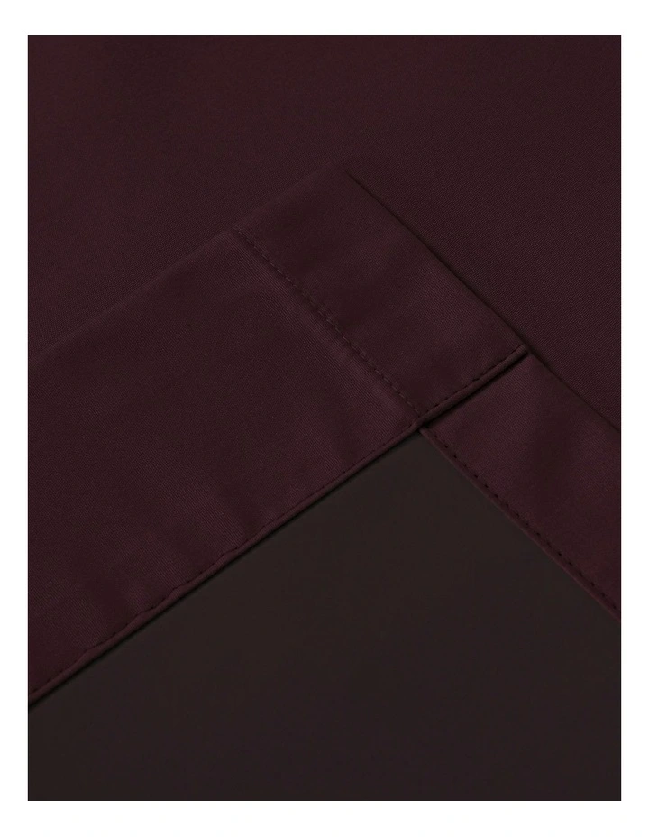 Home Orlando Blockout Eyelet Curtain Pair in Plum image 4
