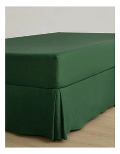 Superfine Washed Microfibre Pleated Valance in Hunter Green