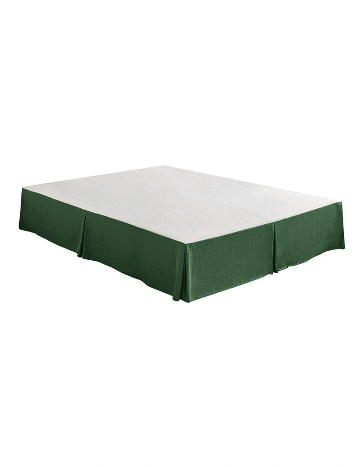 Superfine Washed Microfibre Pleated Valance in Hunter Green image 5