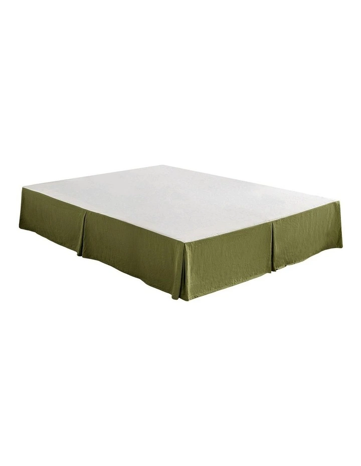 Superfine Washed Microfibre Pleated Valance in Olive image 5