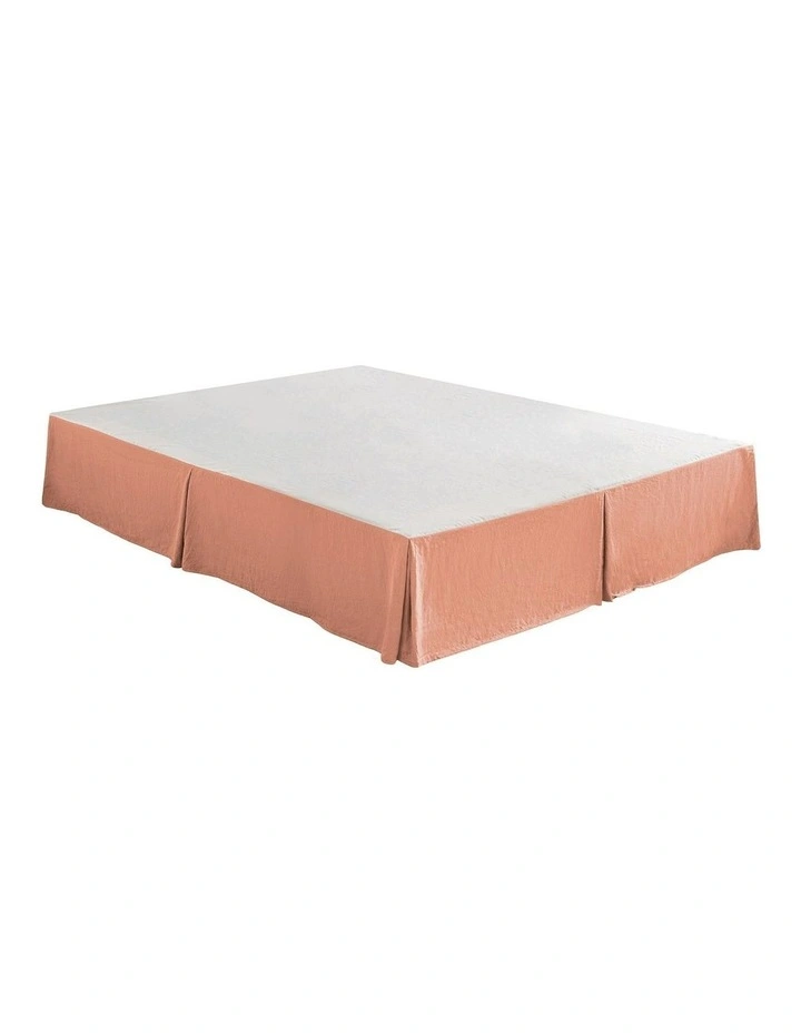 Superfine Washed Microfibre Pleated Valance in Pink Clay image 5