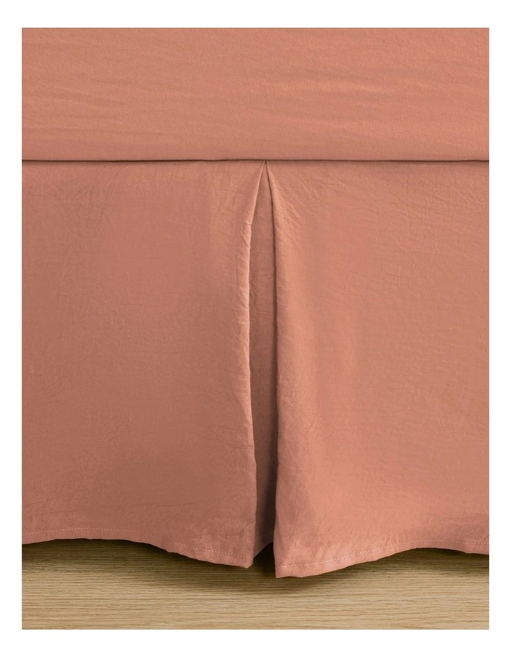 Superfine Washed Microfibre Pleated Valance in Pink Clay image 6