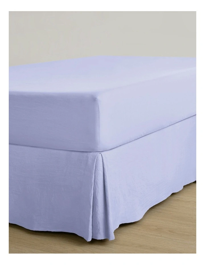 Superfine Washed Microfibre Pleated Valance in Lilac image 1