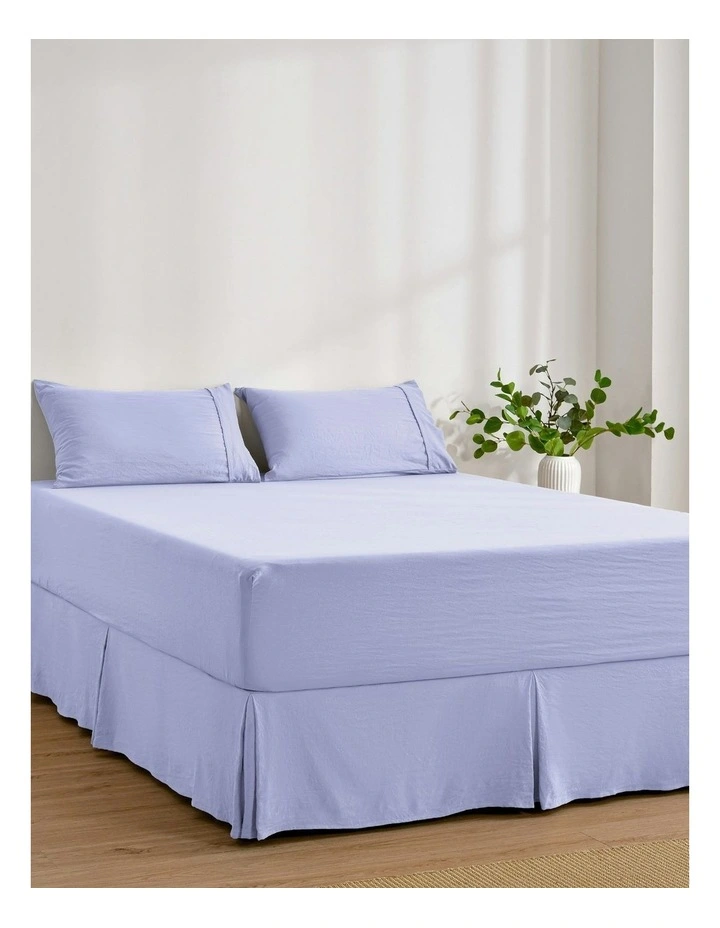 Superfine Washed Microfibre Pleated Valance in Lilac image 3