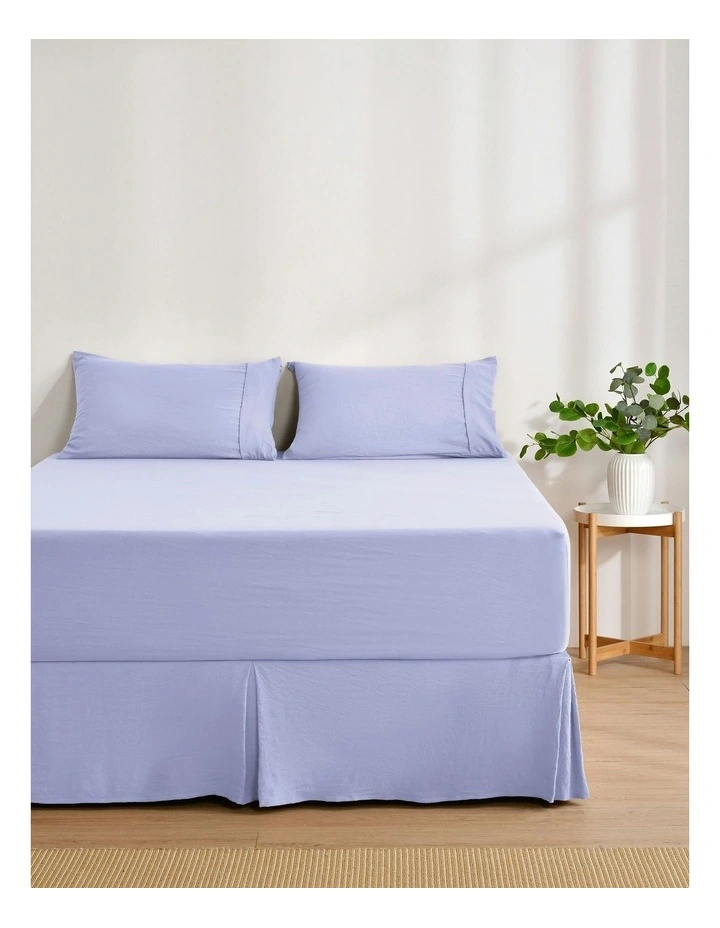 Superfine Washed Microfibre Pleated Valance in Lilac image 4
