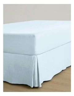 Superfine Washed Microfibre Pleated Valance in Ice Blue