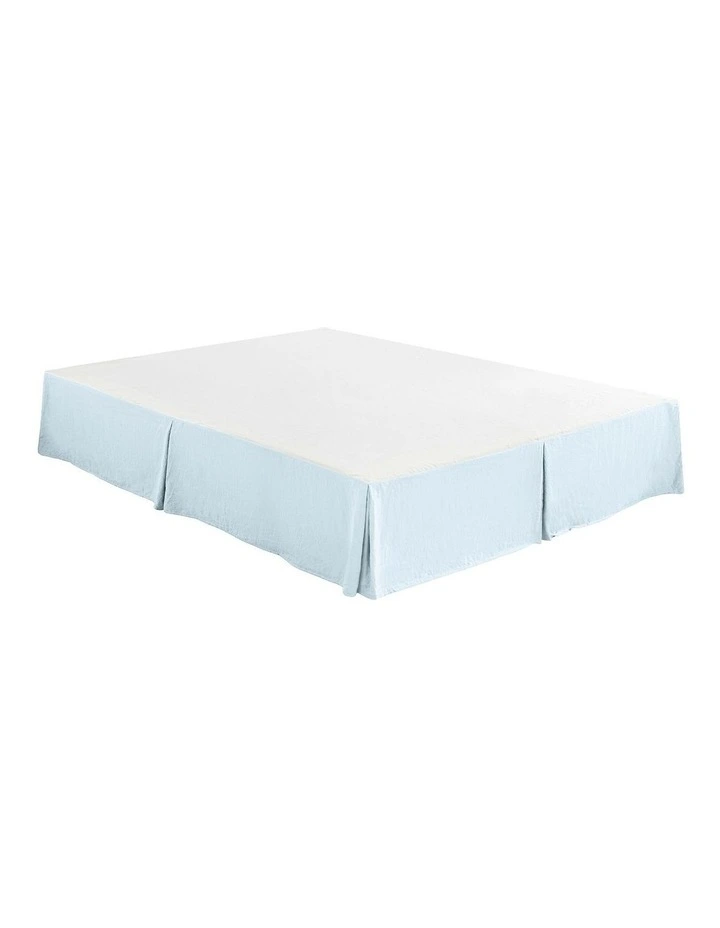 Superfine Washed Microfibre Pleated Valance in Ice Blue image 5