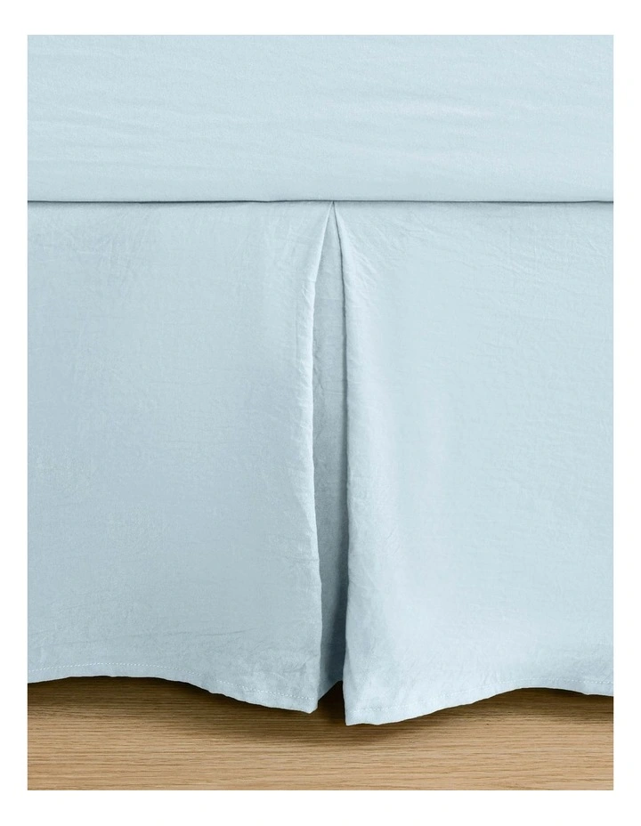 Superfine Washed Microfibre Pleated Valance in Ice Blue image 6