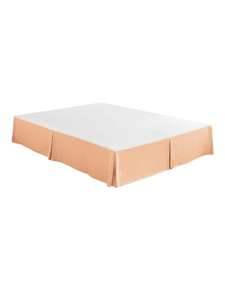 Superfine Washed Microfibre Pleated Valance in Peach image 5