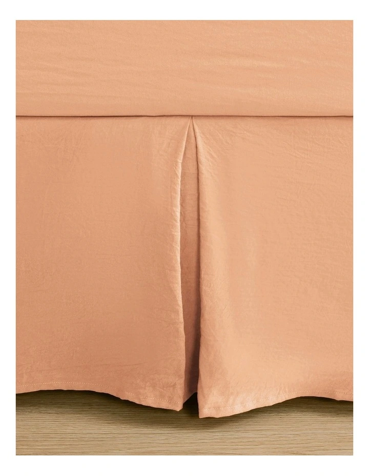 Superfine Washed Microfibre Pleated Valance in Peach image 6