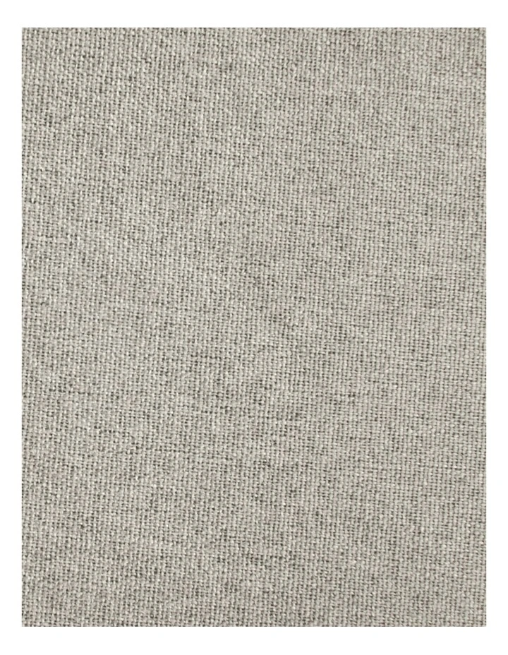 Bennett Faux Linen Blockout Eyelet Curtain 90x223cm Twin Pack in Natural image 4