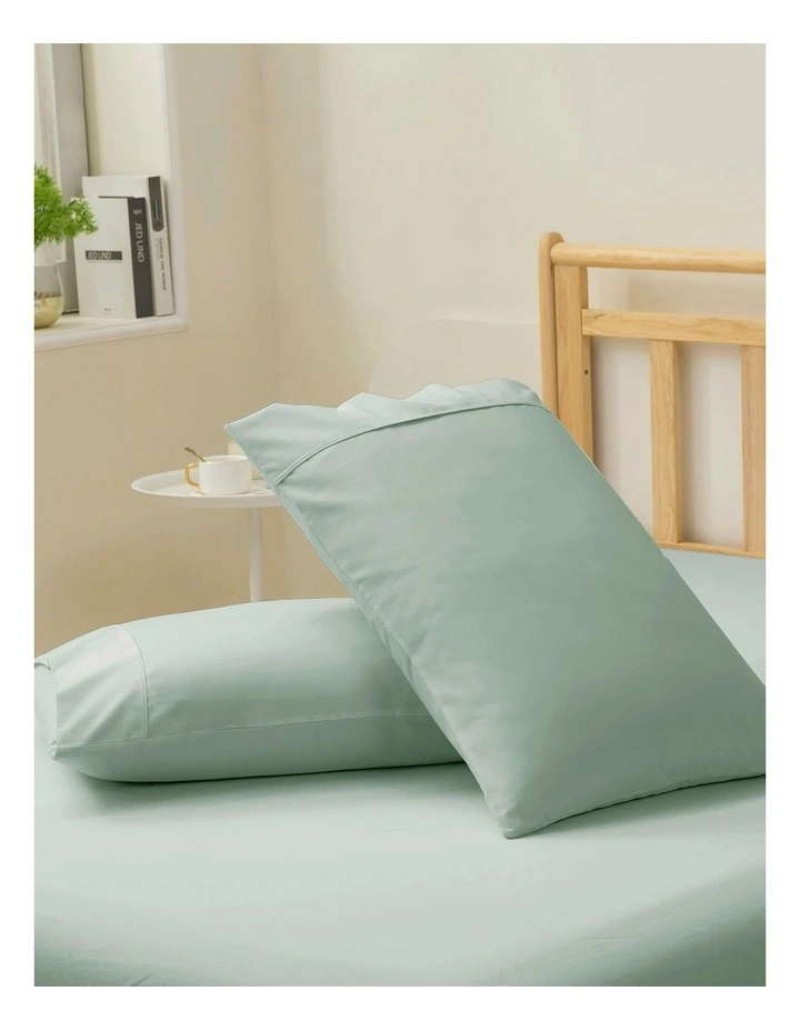Cotton Rich Sateen Sheet Set 1500TC in Sage image 3