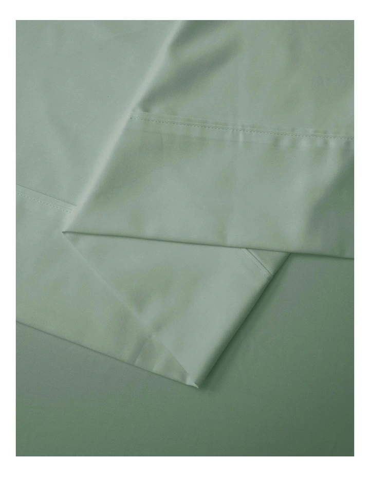 Cotton Rich Sateen Sheet Set 1500TC in Sage image 6