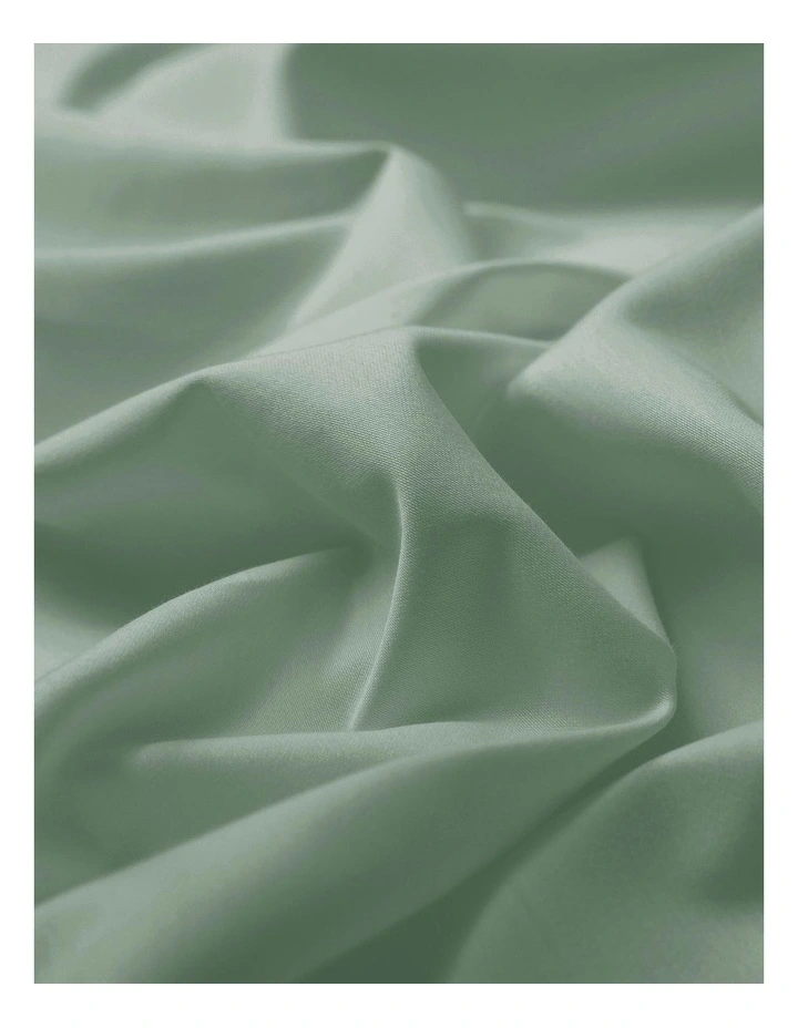 Cotton Rich Sateen Sheet Set 1500TC in Sage image 7