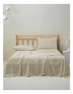1500TC Cotton Rich Sateen Sheet Set in Oat