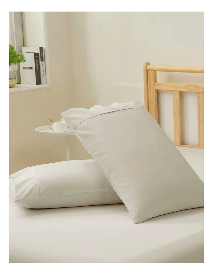 1500TC Cotton Rich Sateen Sheet Set in Oat image 3