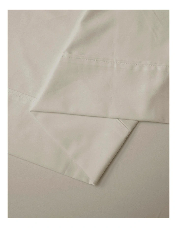 1500TC Cotton Rich Sateen Sheet Set in Oat image 7