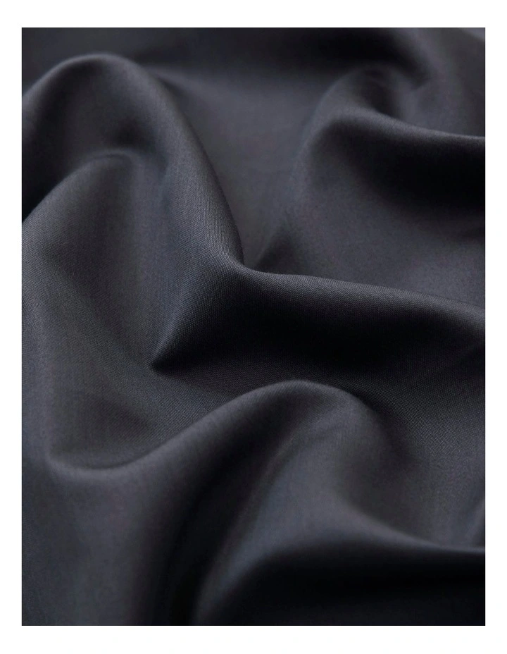 1500TC Cotton Rich Sateen Quilt Cover Set in Charcoal image 5