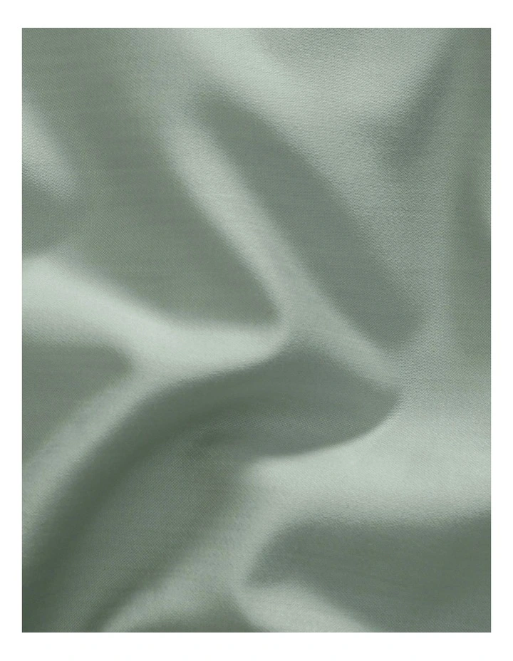 1500TC Cotton Rich Sateen Quilt Cover Set in Sage image 5