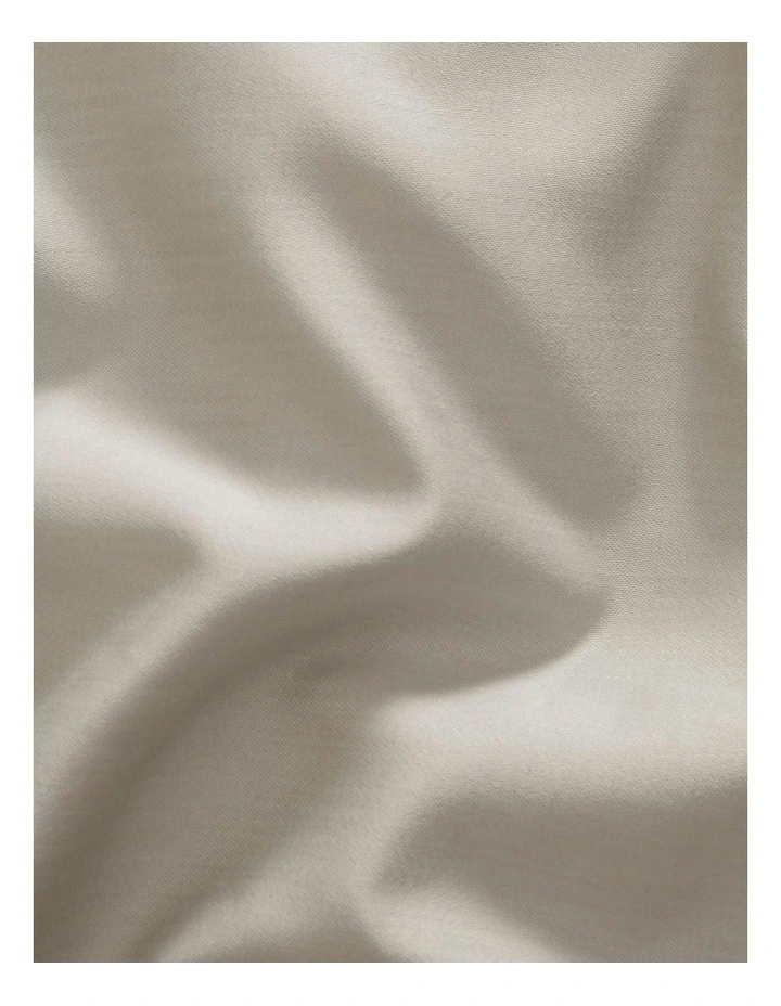 1500TC Cotton Rich Sateen Quilt Cover Set in Oat image 3