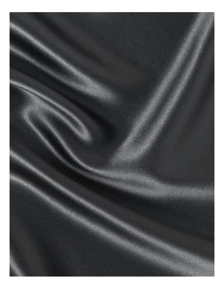 Luxe Mulberry Silk Pillowcase 25 Momme King 50 x 90cm in Charcoal Twin Pack image 3