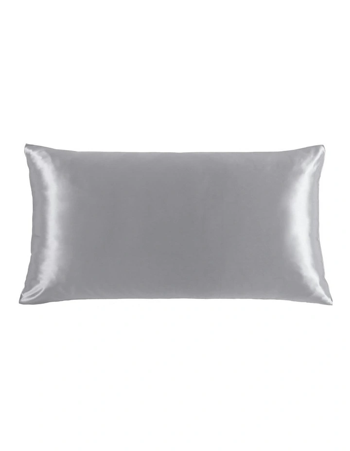 Luxe Mulberry Silk Pillowcase 25 Momme King 50 x 90cm in Grey image 2