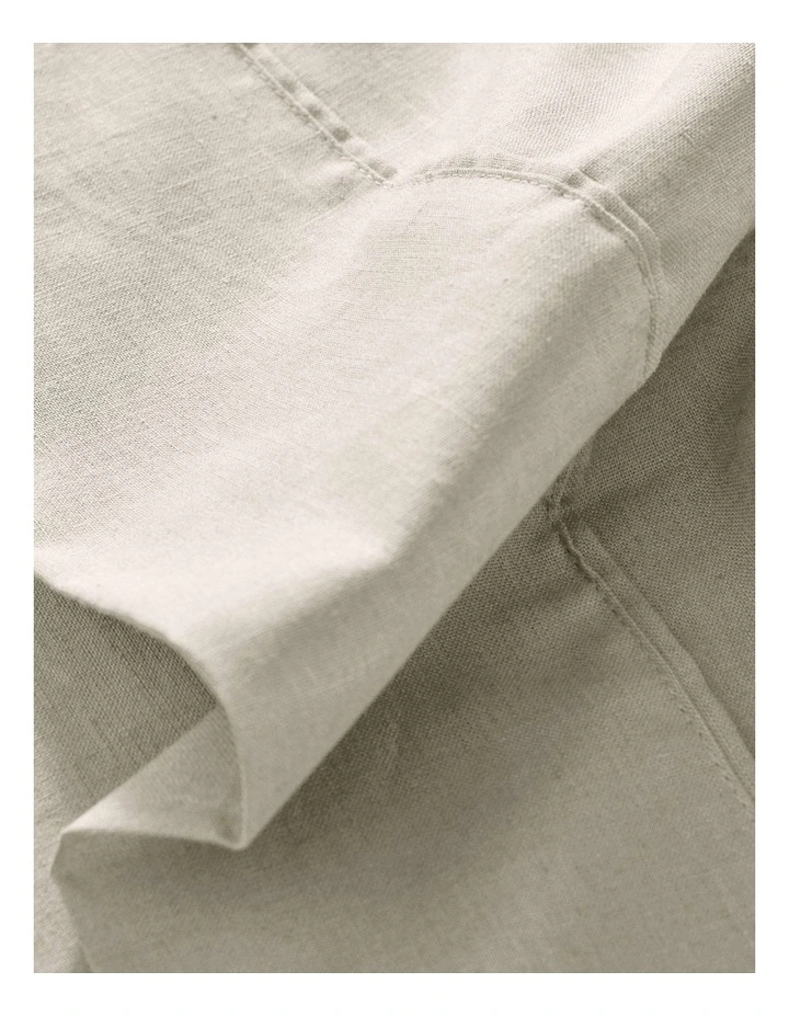 Linen Cotton Sheet Set in Oatmeal image 4