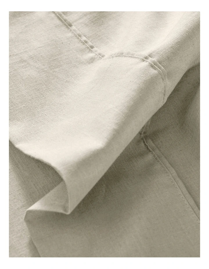 Linen Cotton Sheet Set in Oatmeal image 6