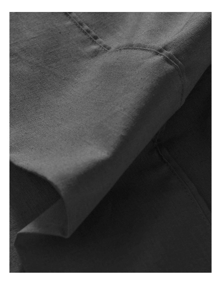 Linen Cotton Sheet Set in Charcoal image 4