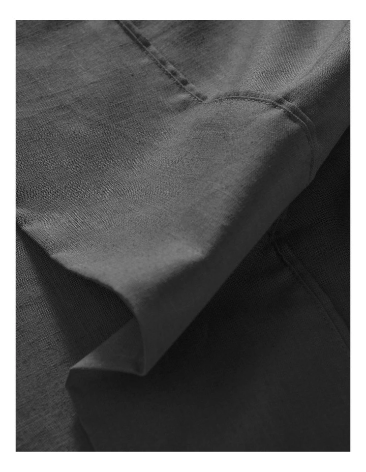 Linen Cotton Sheet Set in Charcoal image 6